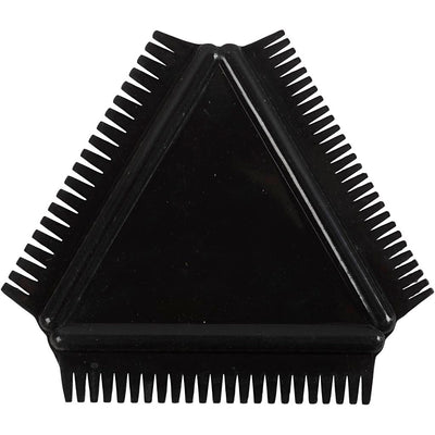 Pettine in gomma strutturata Creative Company, misura 9 cm, nero, 1 pezzo