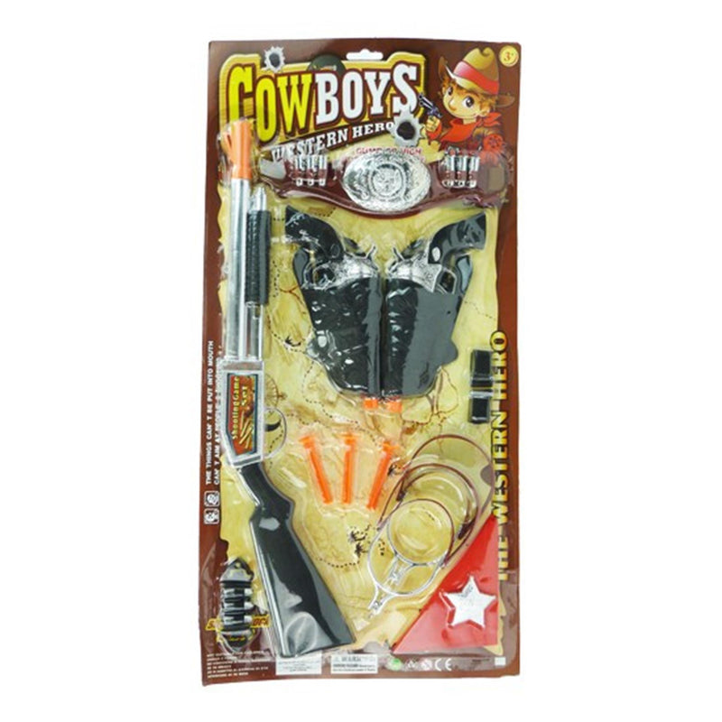 Set da gioco con fucile e pistole da cowboy Aro