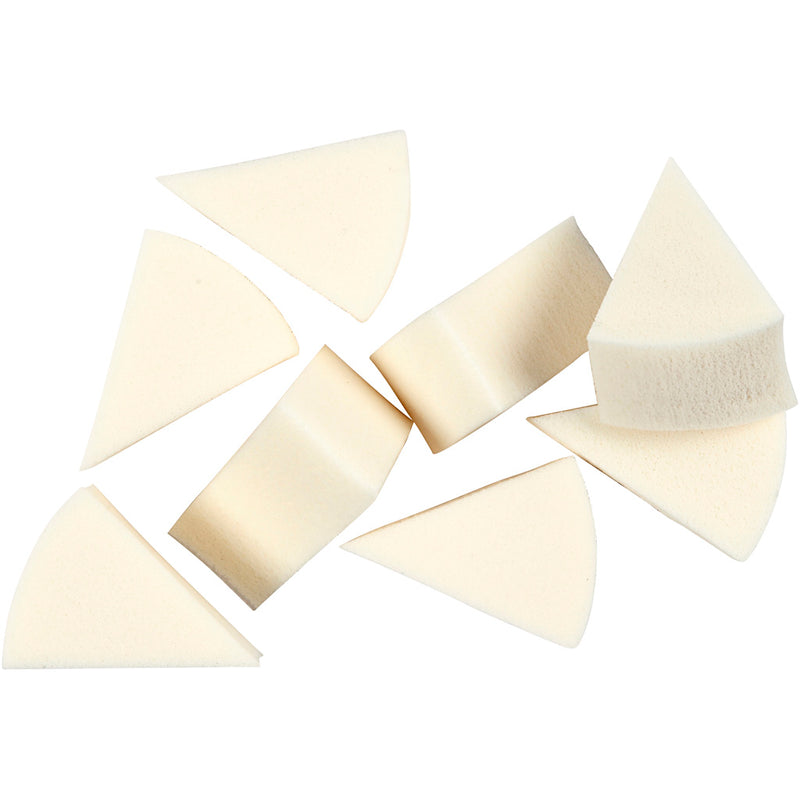 Spugne Creative Company, L: 40 mm, L: 25 mm, bianco, 8 pezzi 1 scatola