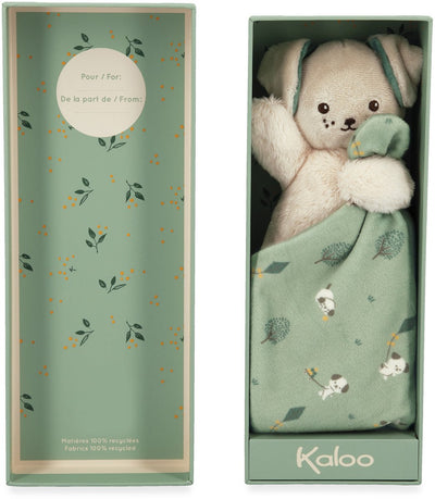 Kaloo - carre douceur - cuddle cloth - dog - green