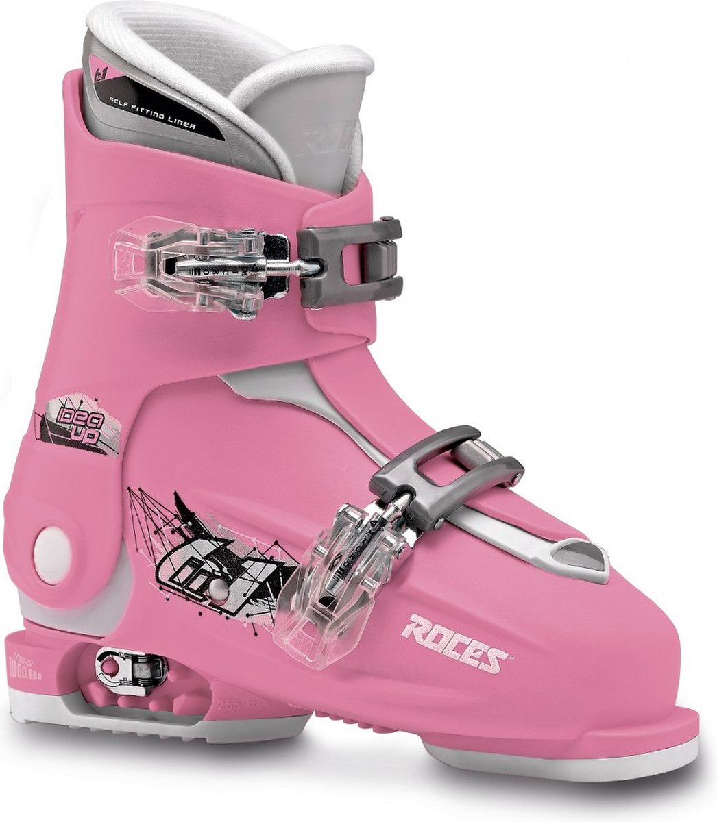 Roces - idea up - skischoenen - kinderen - 19.0-22.0 (30-35) - roze - wit