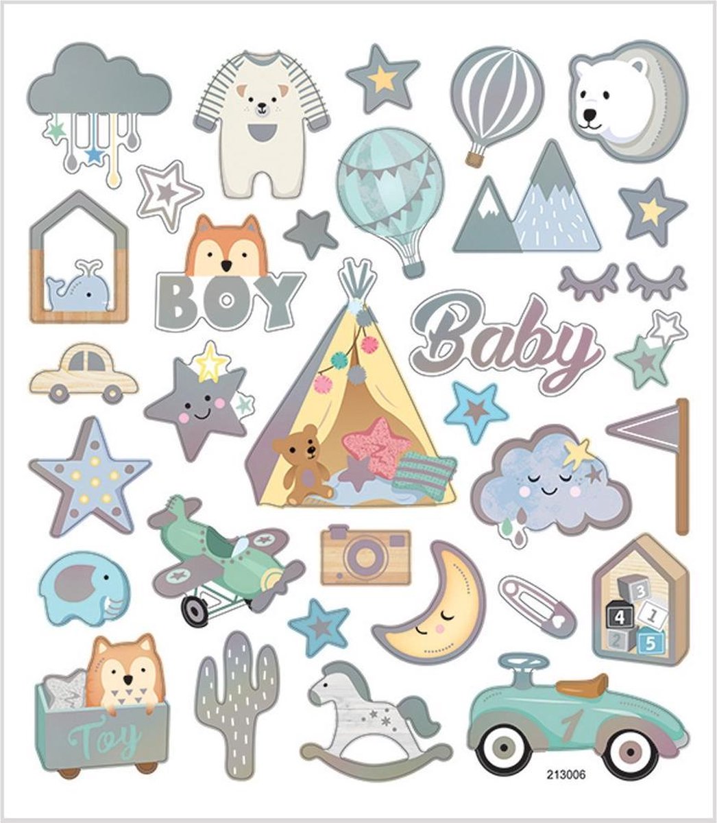 Creativ company stickers baby boy, 1 vel