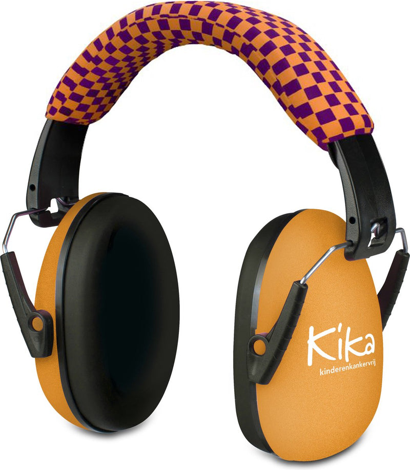 Protección auditiva para niños Alecto - amortigua los sonidos fuertes - aumenta la concentración - donación a kika con cada compra - bv-71 kika - naranja