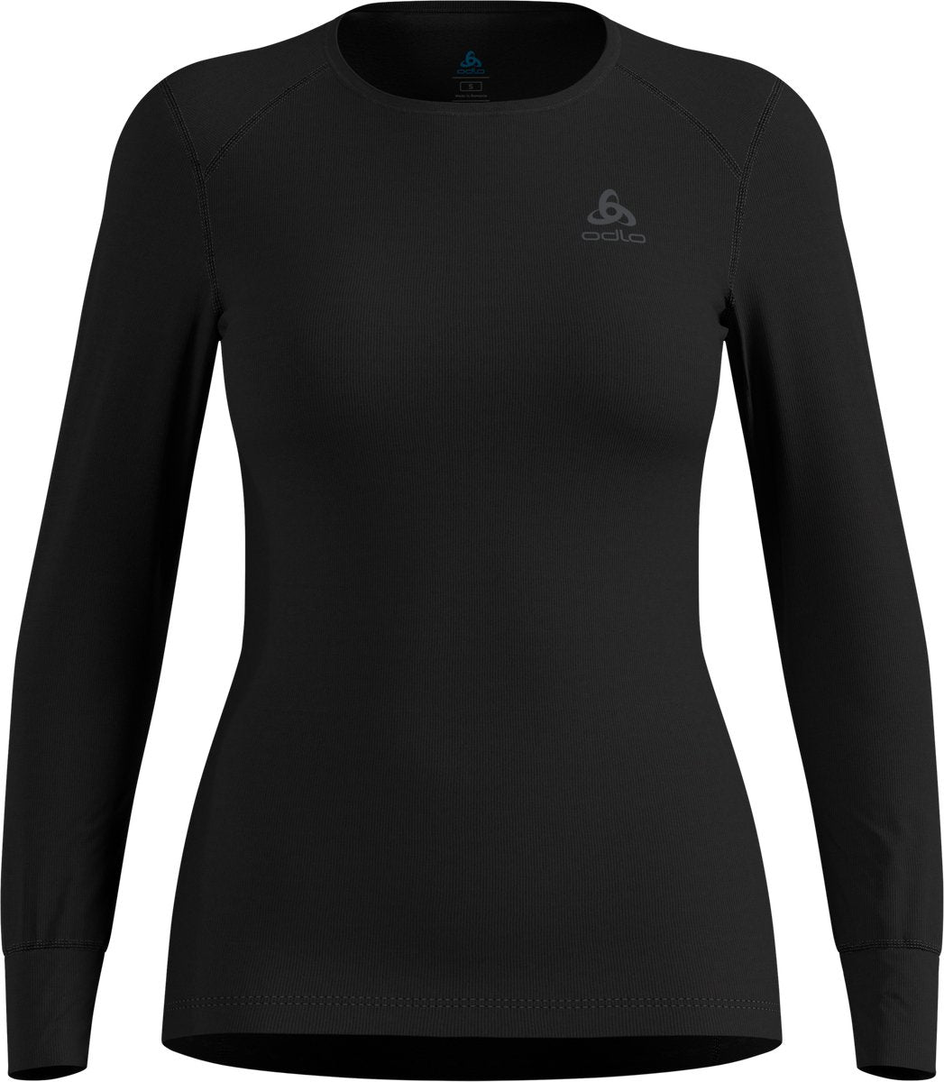 Odlo active warm lange mouw thermoshirt dames - zwart - maat m
