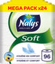 Nalys soft toilet paper - 96 rolls - white - value pack