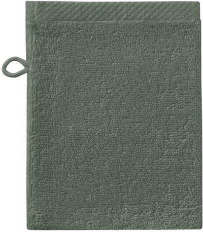 Seahorse pure - washandje - 16x21 cm - set van 3 - laurel