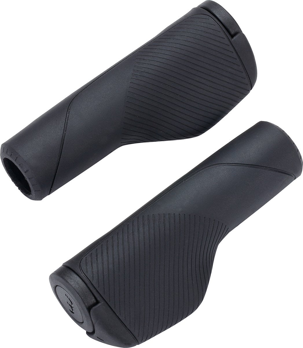 Bbb cycling kingcomfort - ergonomische handvatten fiets - 135mm - antislip fietshandgrepen - zwart - bhg-121