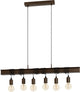 Eglo townshend 4 hanglamp - e27 - 100,5 cm - antiek-bruin