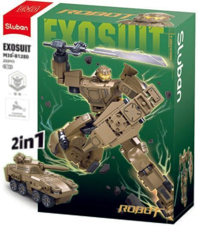 Vehículo armado del ejército de Sluban 2 en 1 (m38-b1280)