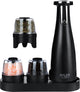 Adler - set macinaspezie in acciaio inossidabile - 150ml - ricaricabile tramite USB - nero