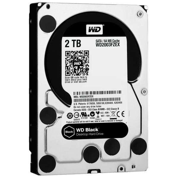 Abi Western Digital WD2003FZEX Black Performance Desktop HDD, 2TB, 3,5, SATA3, 64 MB, 7200 giri / min, 164 MB