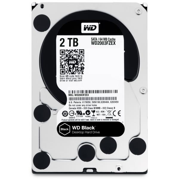 Abi Western Digital WD2003FZEX Black Performance Desktop HDD, 2TB, 3,5, SATA3, 64 MB, 7200 giri / min, 164 MB