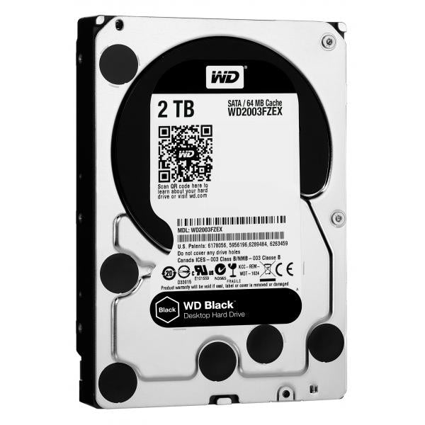 Western Digital Western Digital WD2003FZEX Black Performance Desktop HDD, 2TB, 3,5, SATA3, 64 MB, 7200 giri / min, 164 MB