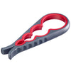Westmark pot-, deksel- en flesopener,, lengte: 23 cm, hoogwaardig kunststof, moby dick, antraciet rood, 10482270