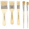 Pennelli per vernice Creative Company, misura 10+16+25+35+50, l: 18,5-21,5 cm, l: 13-50 mm, piatti, 10 pezzi 1 scatola