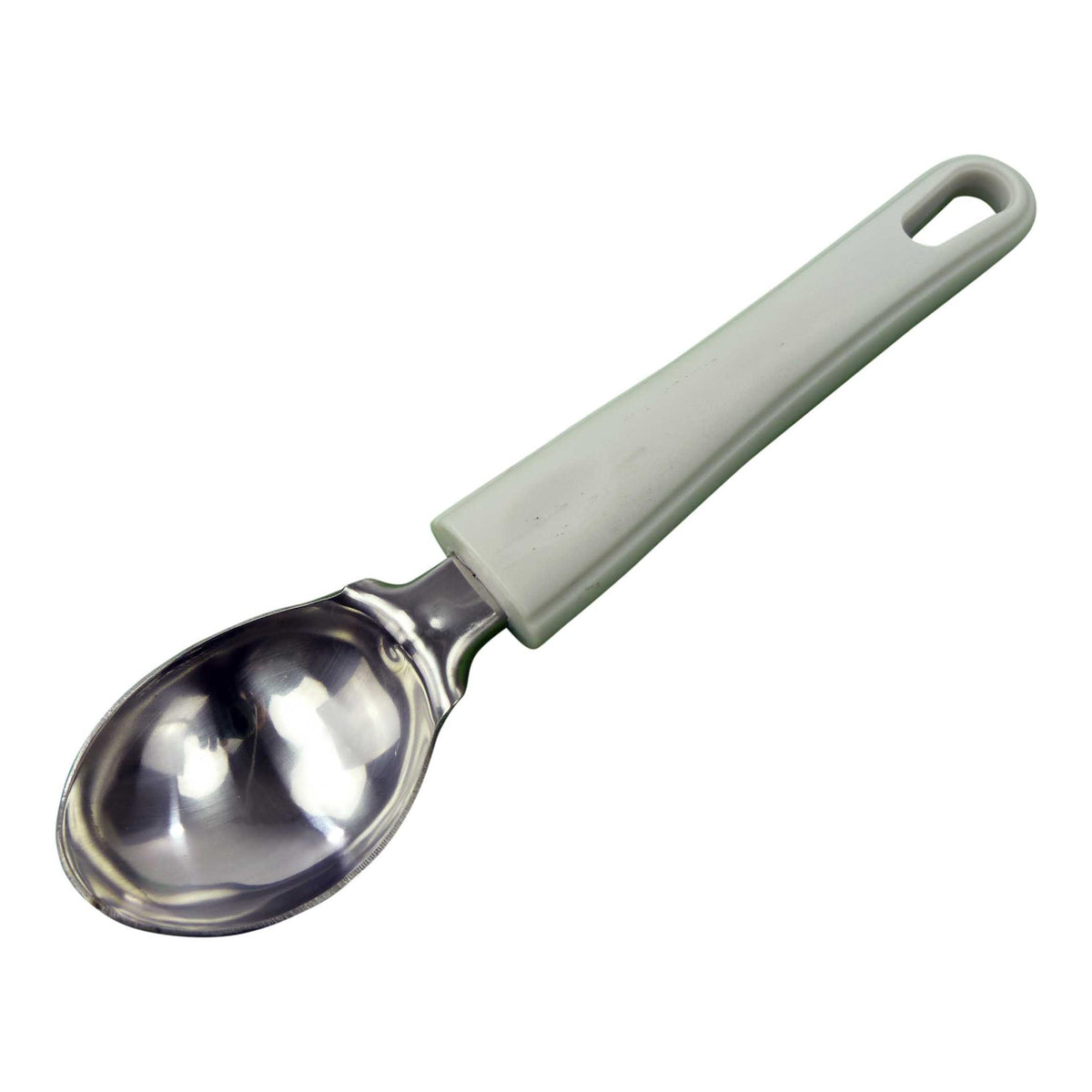 Aro houseware ice cream scoop stainless steel with white plastic handle
