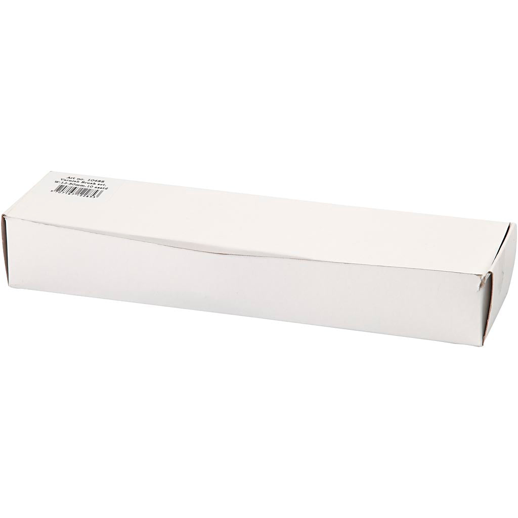 Pennelli per vernice Creative Company, misura 10+16+25+35+50, l: 18,5-21,5 cm, l: 13-50 mm, piatti, 10 pezzi 1 scatola