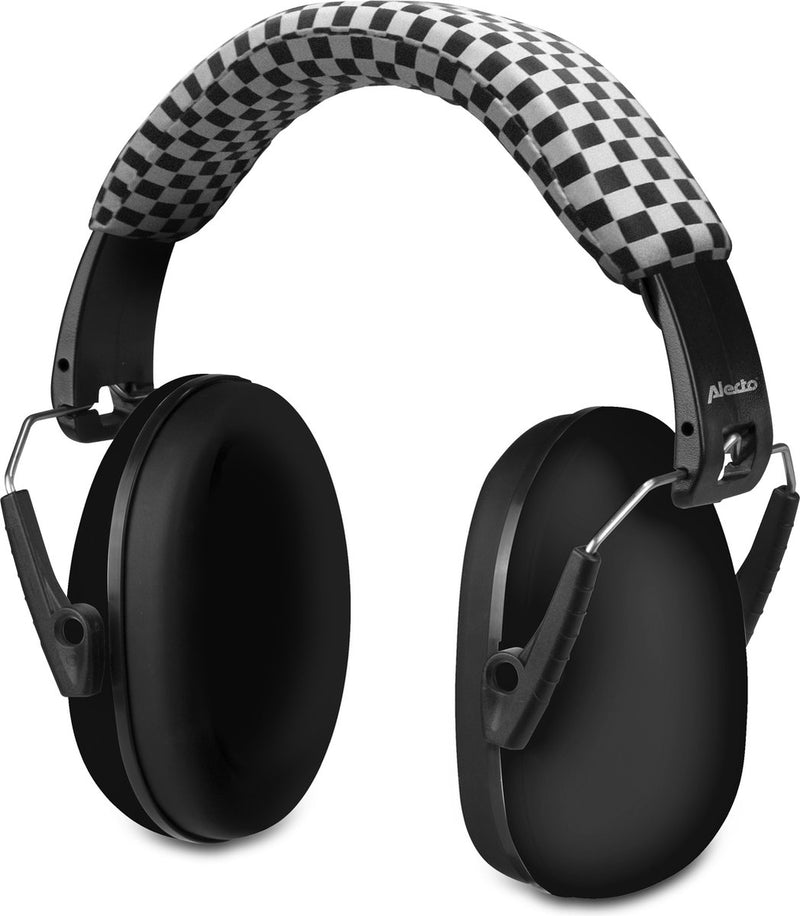 Alecto protección auditiva para niños - amortigua los sonidos fuertes - aumenta la concentración - orejeras bv-71 - negro - perfecto para la temporada de festivales