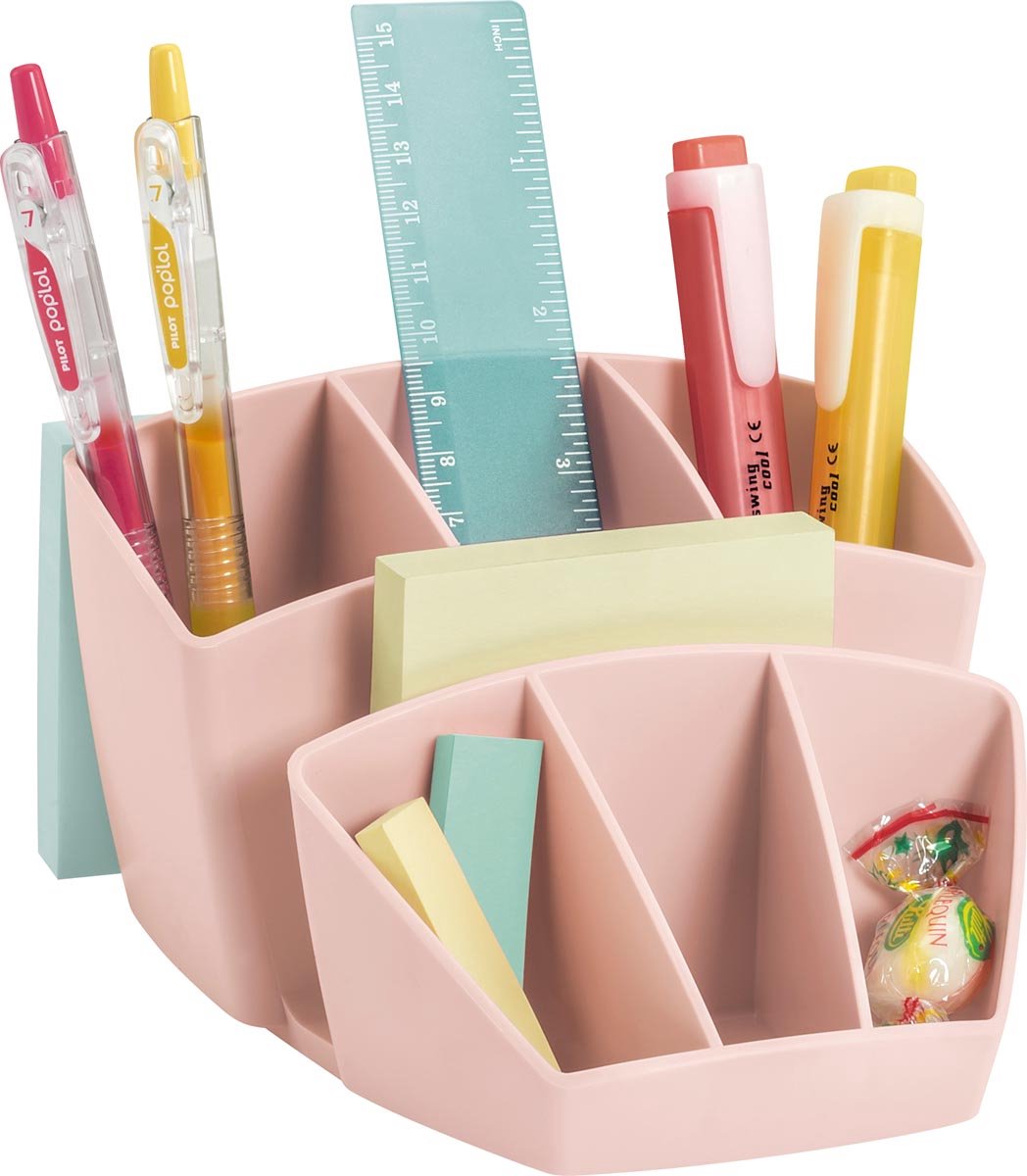 Estuche para bolígrafos cep rosa 93 mm x 143 mm x 158 mm plástico