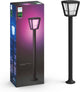 Lámpara de pie Philips Hue Econic - luz blanca y de color - negra - alta