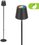 Briloner - lampada da terra RGB ricaricabile - lampada da terra per interni ed esterni - dimmerabile - con batteria - ø20,8 x 133 cm - nero