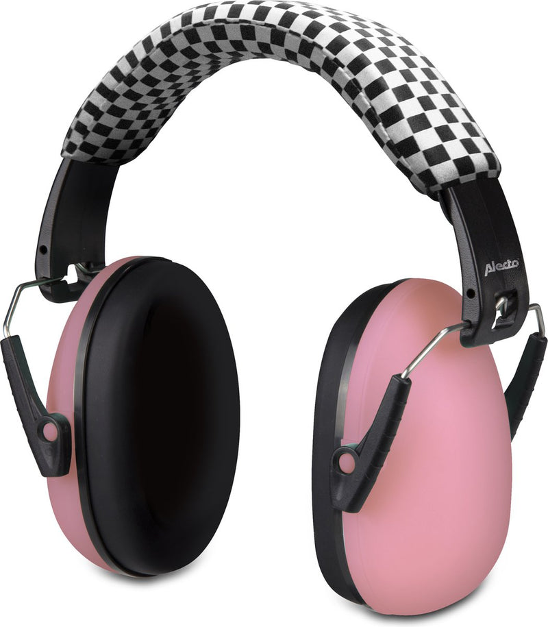 Alecto protección auditiva para niños - amortigua los sonidos fuertes - aumenta la concentración - orejeras bv-71 - rosa - perfecto para la temporada de festivales