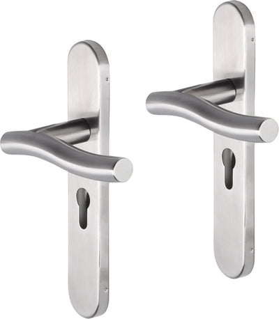 Impresso chester rvs geborsteld op ovaal schild pc55