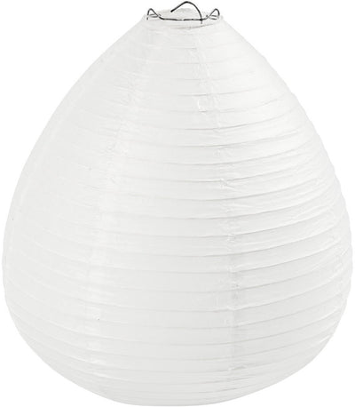 Creativ company rijstpapier lamp wit druppel, 27cm