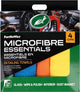 Kit básico de microfibra Turtle Wax - 4 paños de microfibra diferentes - cada paño una tarea de detalle específica - limpieza de vidrio, pulido, pulido, limpieza interior - 40x30cm