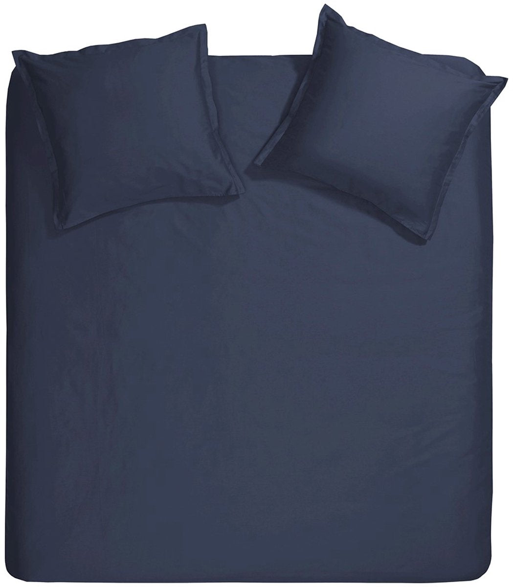 Copripiumino Cenerentola Sundays - extra large - satin - 260x200 220 cm - blu + 2 federe 60x70