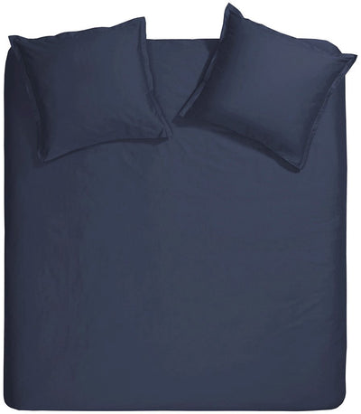 Cinderella sundays dekbedovertrek - extra breed - satijn - 260x200 220 cm - navy + 2 kussenslopen