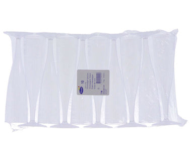 Duni Champagne Glass Crystallo Plastic 10 pezzi