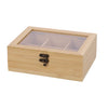 Excellent houseware theedoos bamboe 21x16x8cm