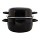 Mussel Pan 24 cm esmalte negro