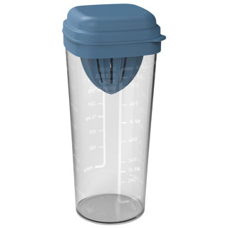 Rotho shaker met pers 1 l loft horizon blauw | 2 stuks