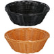 Cesta de pan de mimbre alpina 2 piezas marrón negro