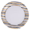 Duni borden stripes black gold 22 cm 10 stuks | 4 stuks