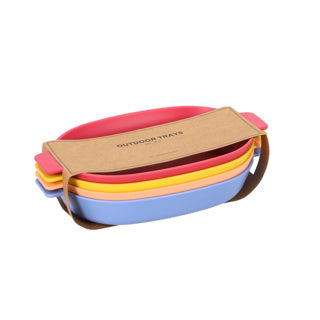 Platos Norlander ovalados 24 cm juego de 4 | 12 piezas