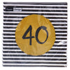 Servetten 40th birthday 33x33 cm | 4 stuks