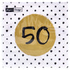 TAPKINS 50 ° compleanno 33x33 cm