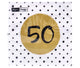TAPKINS 50 ° compleanno 33x33 cm