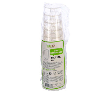 Copas de vino de plástico Duni 15.7 CL 8 piezas
