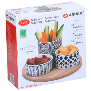 Tapasset alrededor de 4 piezas