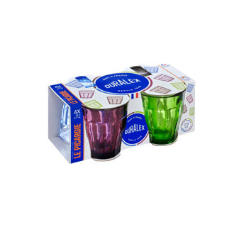 Tumbler picardy assorted 25 cl 4 pieces | 2 pcs