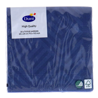 Duni napkins Mosaic Dark Blue 24x24 cm