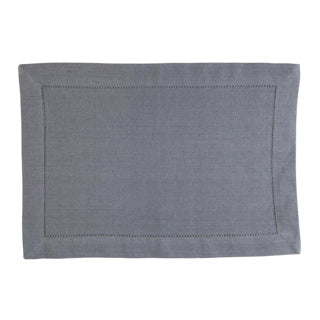 Lino più placemat indi grigio 35 x 50 cm set o 4