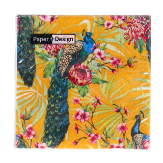 Duni napkins Tropic Peacock 24x24 cm