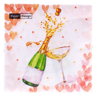 Duni Nucins Hearts Bubbles 33x33 cm