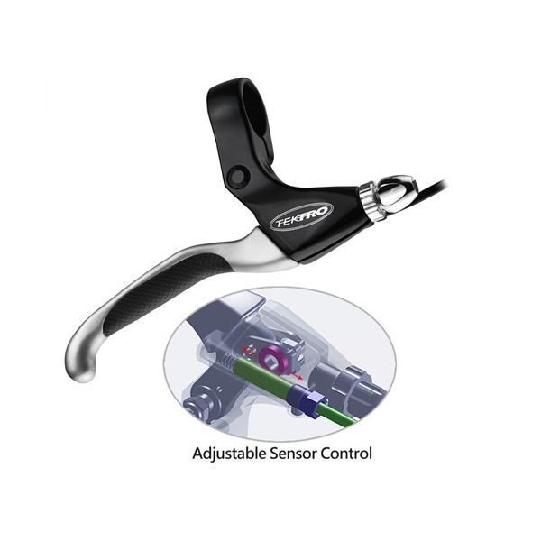 Tektro EL550FR-RS brake handle set M exit switch SW SATIN