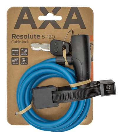 Axa kabelslot resolute 8-120 - blauw